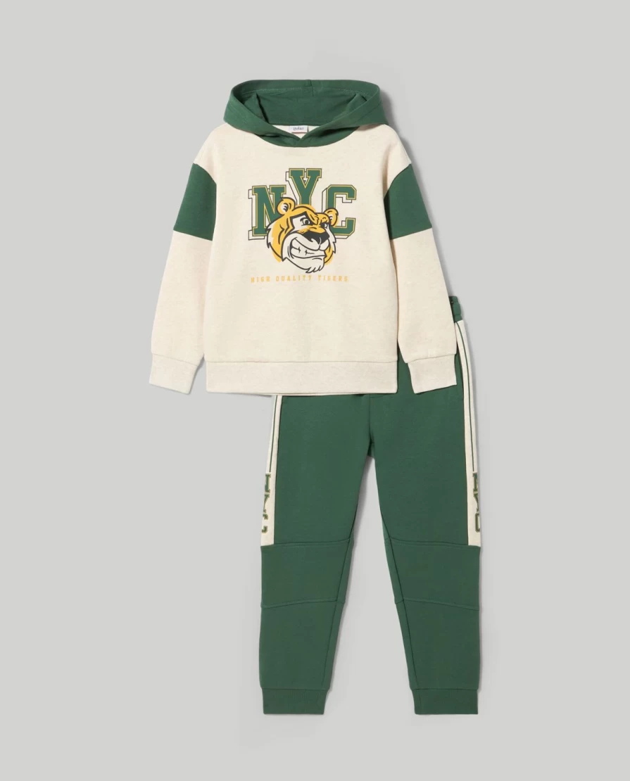 "Blukids Boys' Pure Cotton Jogging Set – Comfortable Kids' Activewear"