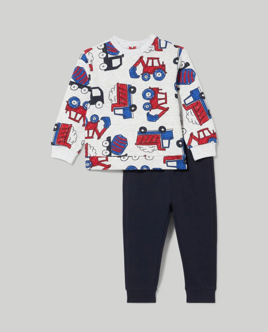 Blukids Newborn Cotton Sweatshirt & Jogger Set - Soft Baby Unisex Jogging Outfit