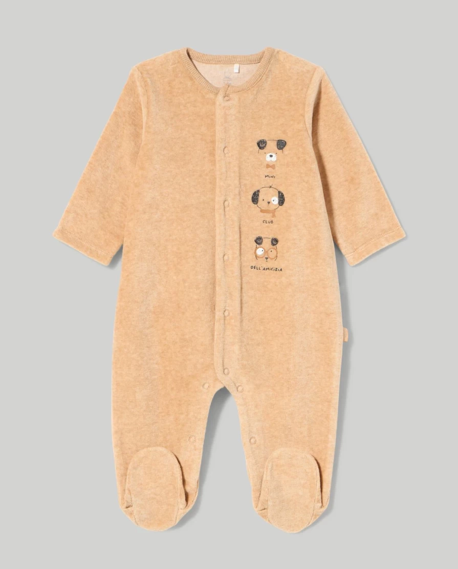 Blukids Soft Chenille Romper for Newborns – Cozy Unisex Baby Outfit