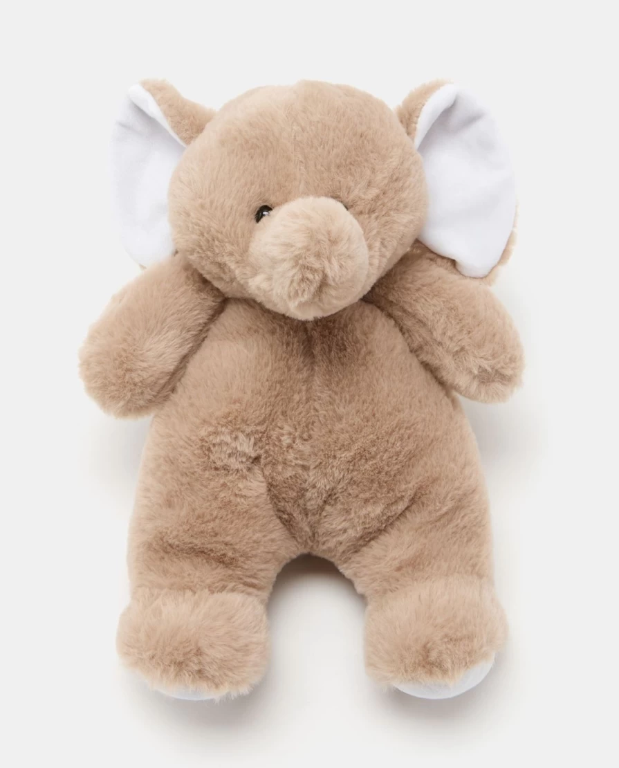 Blukids Soft Plush Elephant Stuffed Animal Toy for Kids - Cuddly Grey Elephant Gift for Children