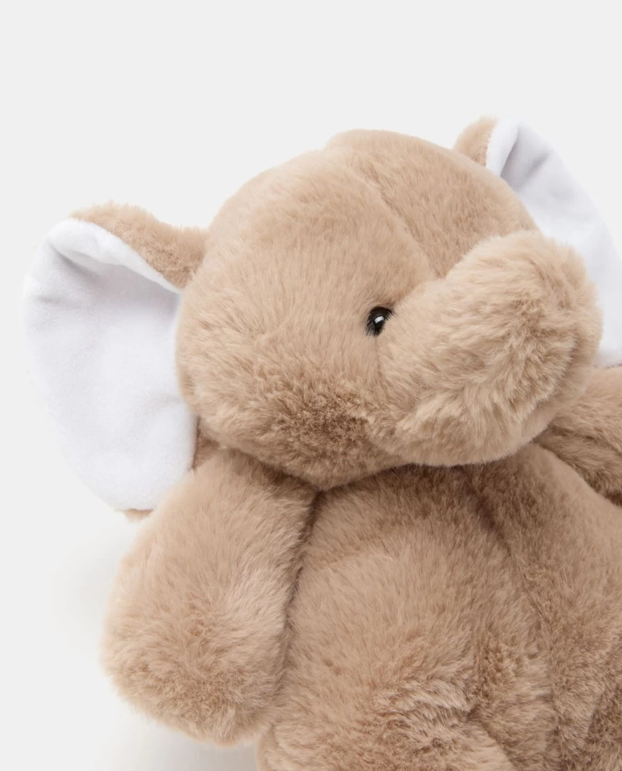 Blukids Soft Plush Elephant Stuffed Animal Toy for Kids - Cuddly Grey Elephant Gift for Children