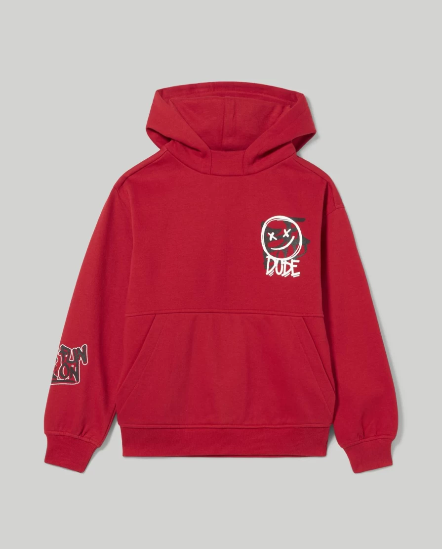 Blukids Youth Boys' Graphic Printed Hoodie Sweatshirt
