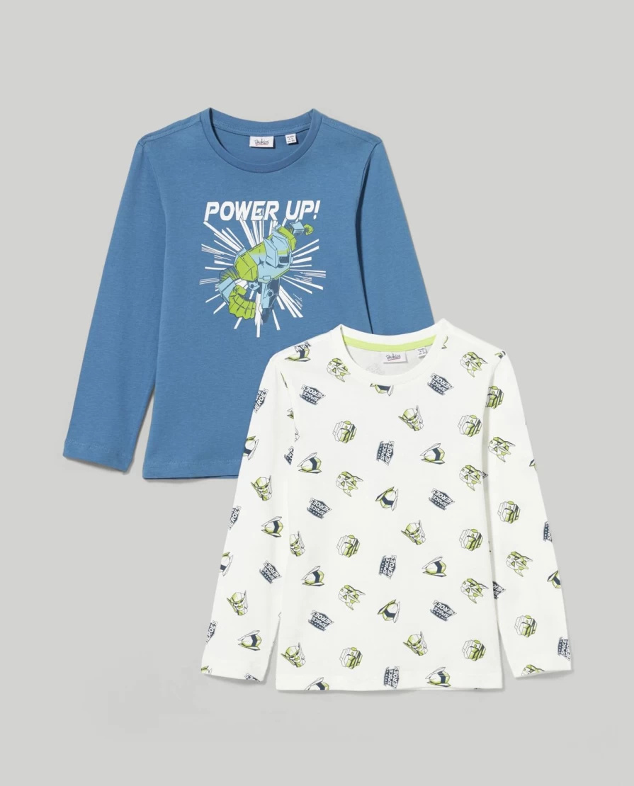 "Blukids Pack of 2 Soft Pure Cotton T-Shirts for Boys – Comfortable Kids Tees"