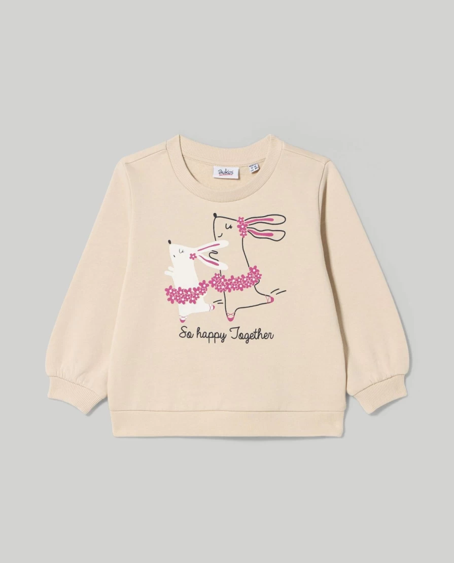 Blukids Newborn Baby Print Crewneck Sweatshirt for Infants