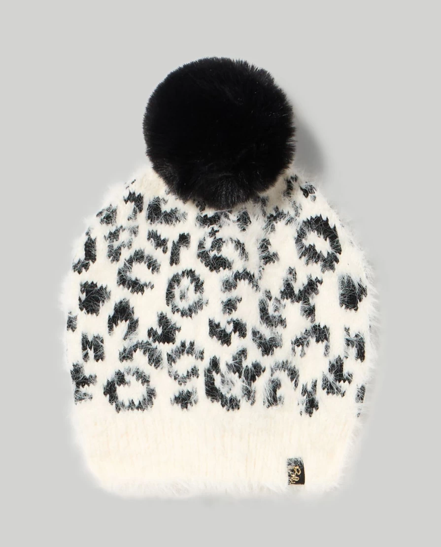Blukids Youth Furry Yarn Hat for Girls - Soft Winter Beanie