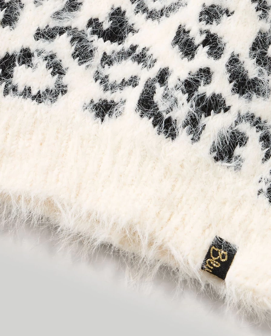 Blukids Youth Furry Yarn Hat for Girls - Soft Winter Beanie