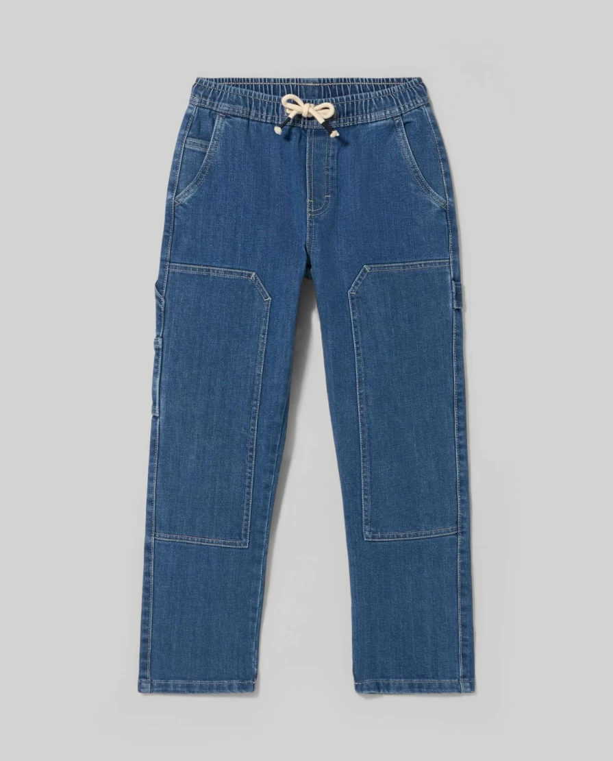 Blukids Youth Stretch Denim Jeans with Elastic Waist for Comfortable Fit