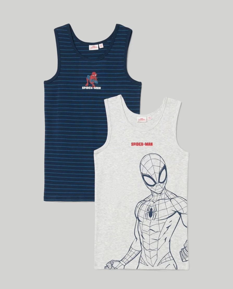 Blukids 2-Pack Kids' Cotton Ribbed Tank Tops for Boys and Girls