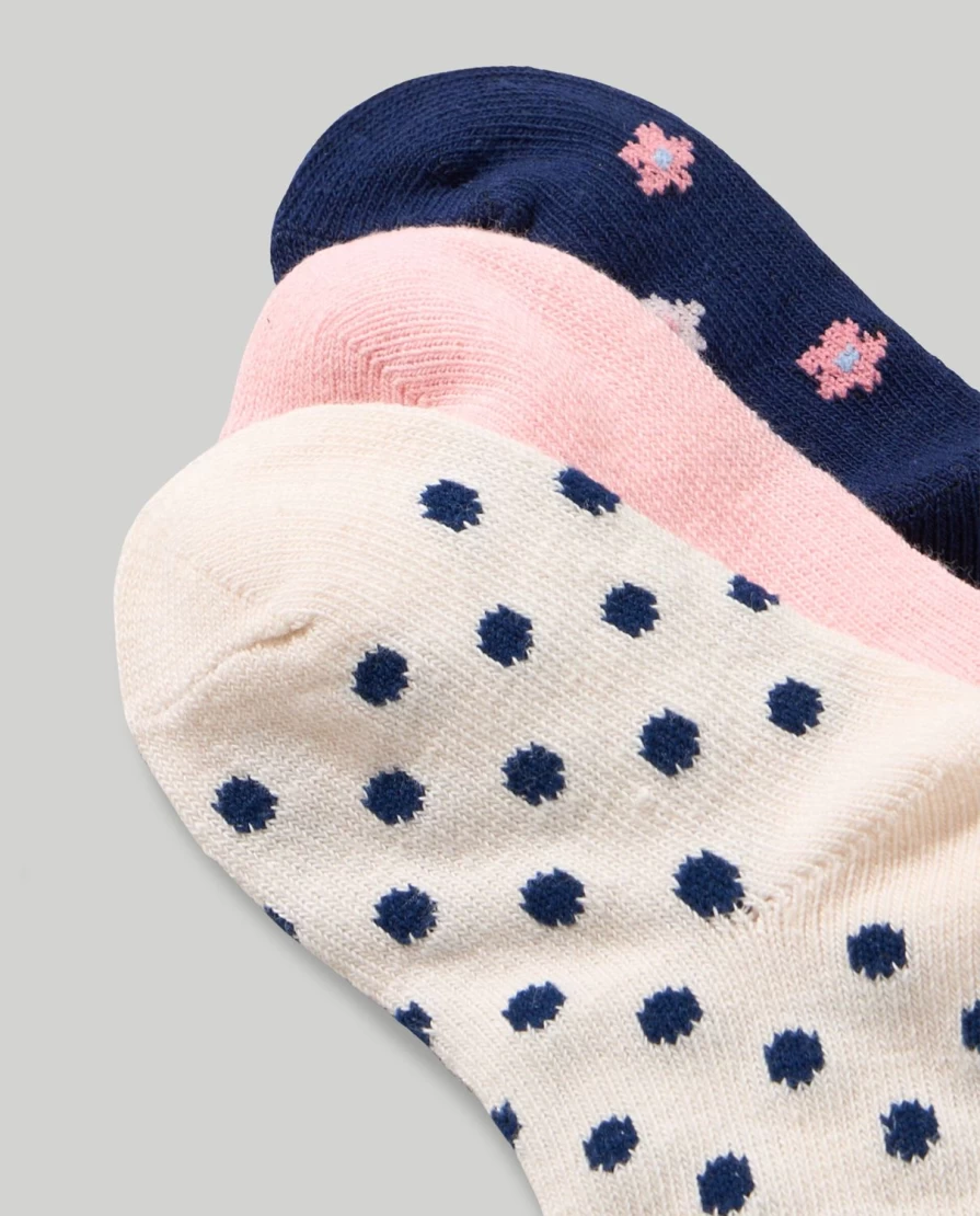 Blukids Newborn Baby Girl Long Socks - Soft & Stretchy Pack of 3