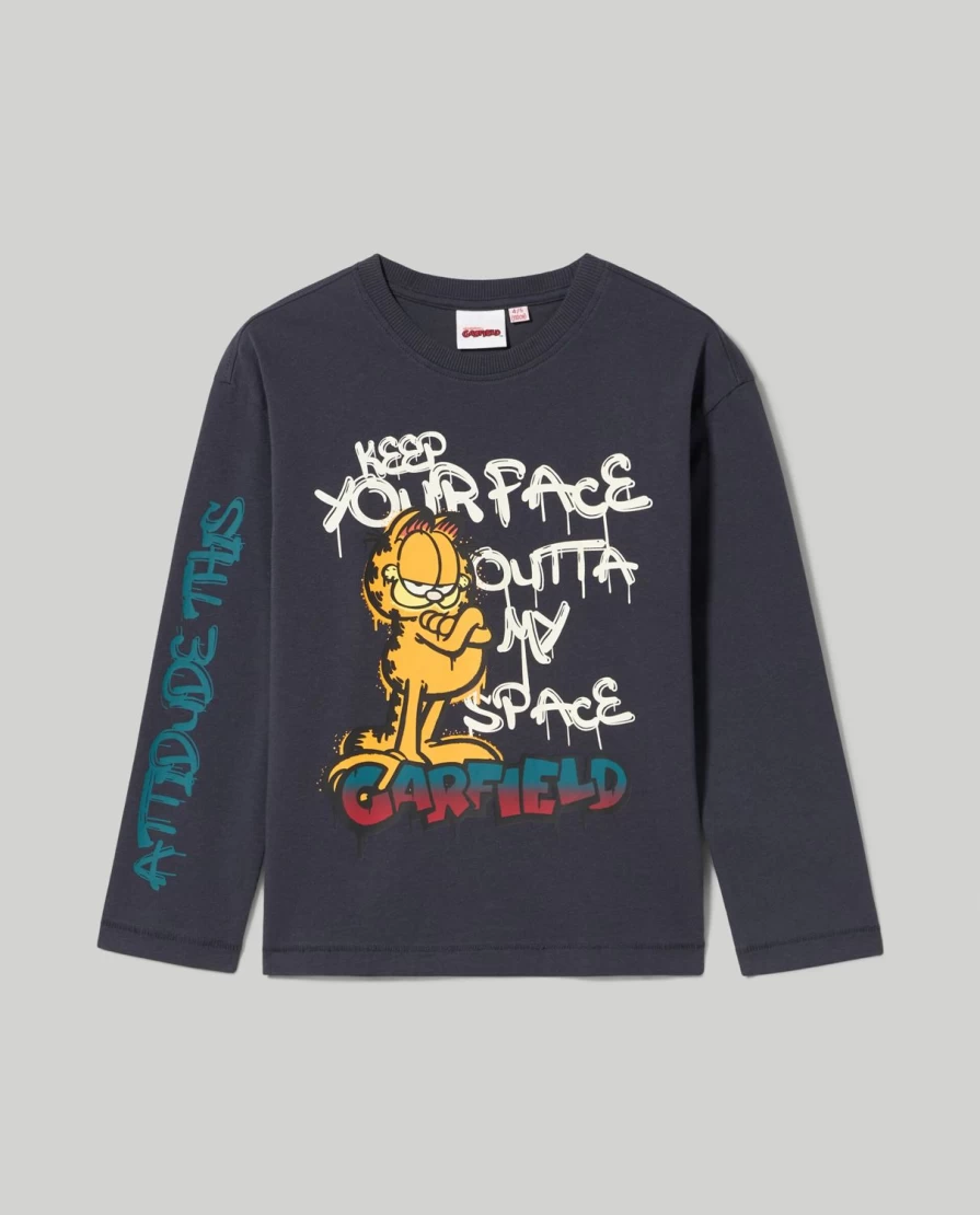 "Blukids Kids' Pure Cotton T-Shirt with Fun Child Print - Soft & Comfortable"