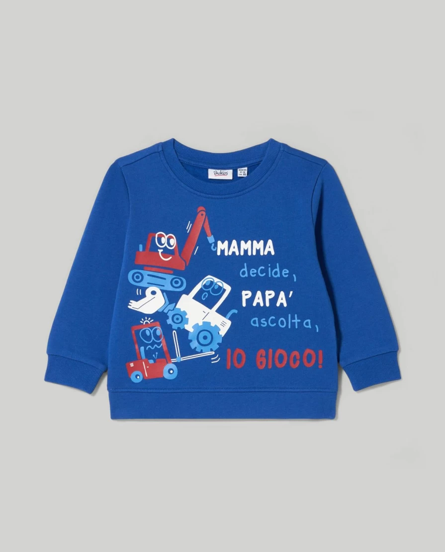 Blukids Newborn Baby Crewneck Sweatshirt with Cute Print - Soft Cotton Comfort