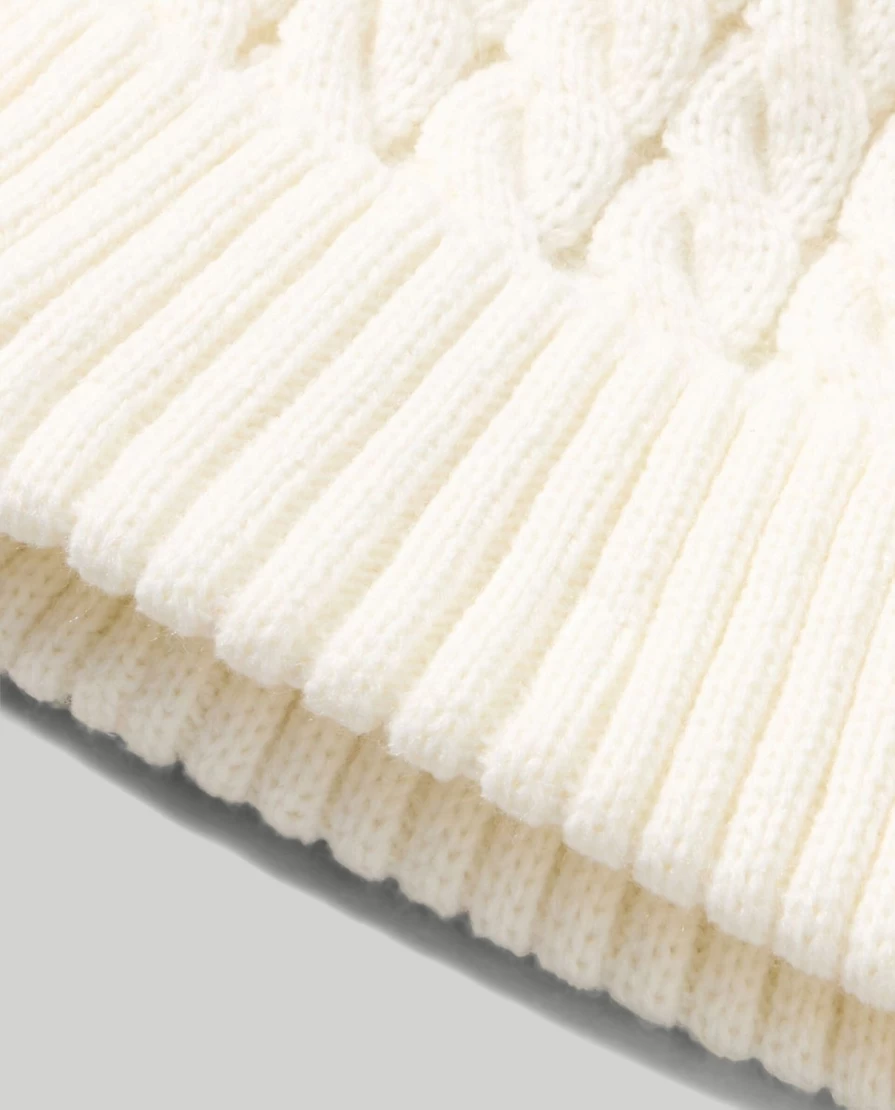 Blukids Children's Braided Knitted Beanie - Soft Winter Hat for Kids