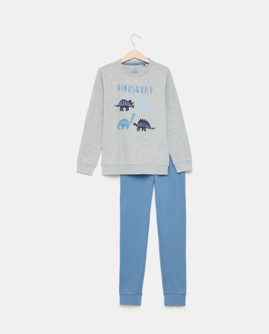 Blukids Kids' Printed Long Cotton Pajamas for Boys - Comfortable Sleepwear