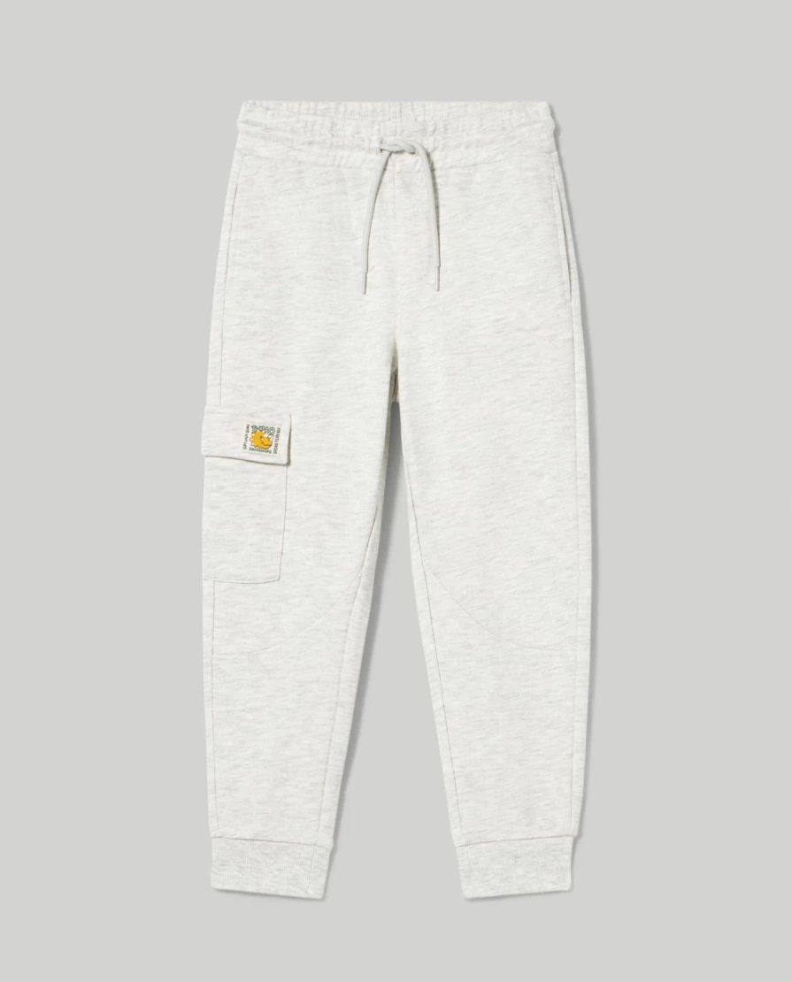 "Blukids Pure Cotton Melange Joggers for Kids – Comfortable Children's Casual Pants"