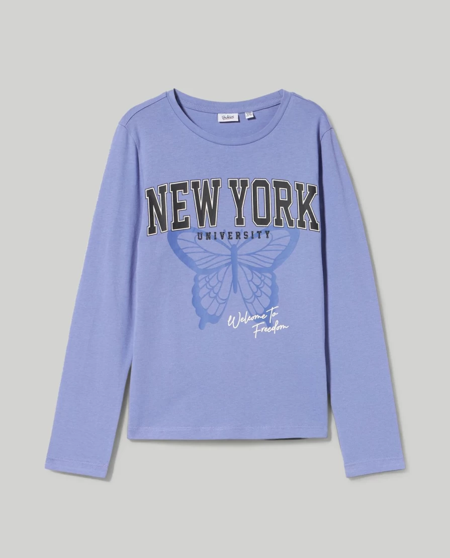 Blukids Youth Pure Cotton Long Sleeve T-Shirt for Girls