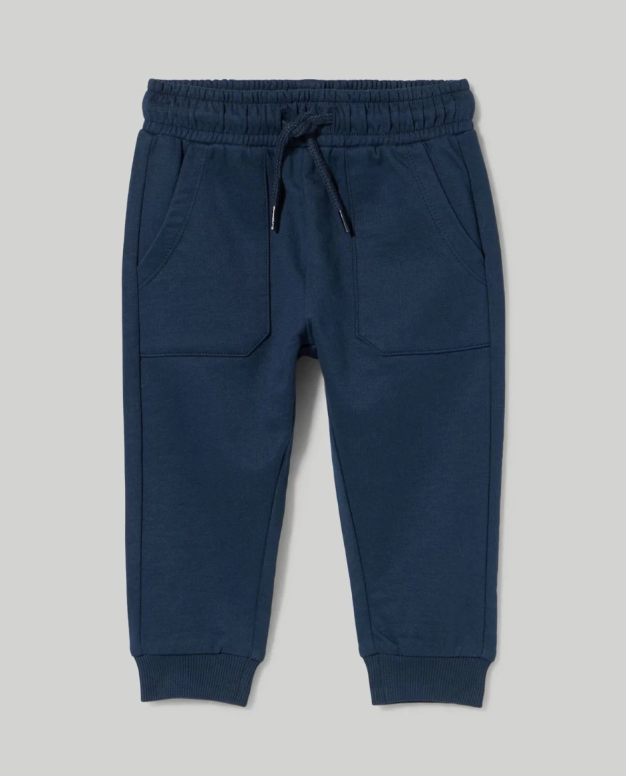 Blukids Newborn Baby Cotton Joggers - Soft & Comfortable Pants for Infants