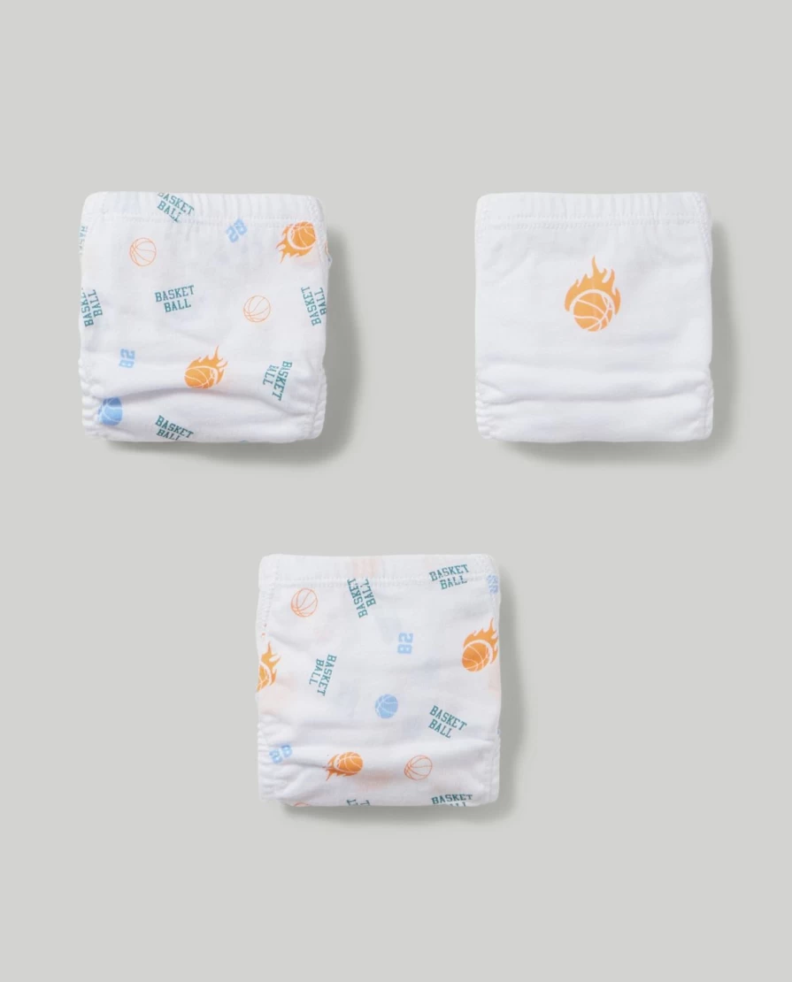 "Blukids 3-Pack Soft Pure Cotton Briefs for Kids – Comfortable Boys & Girls Underwear"