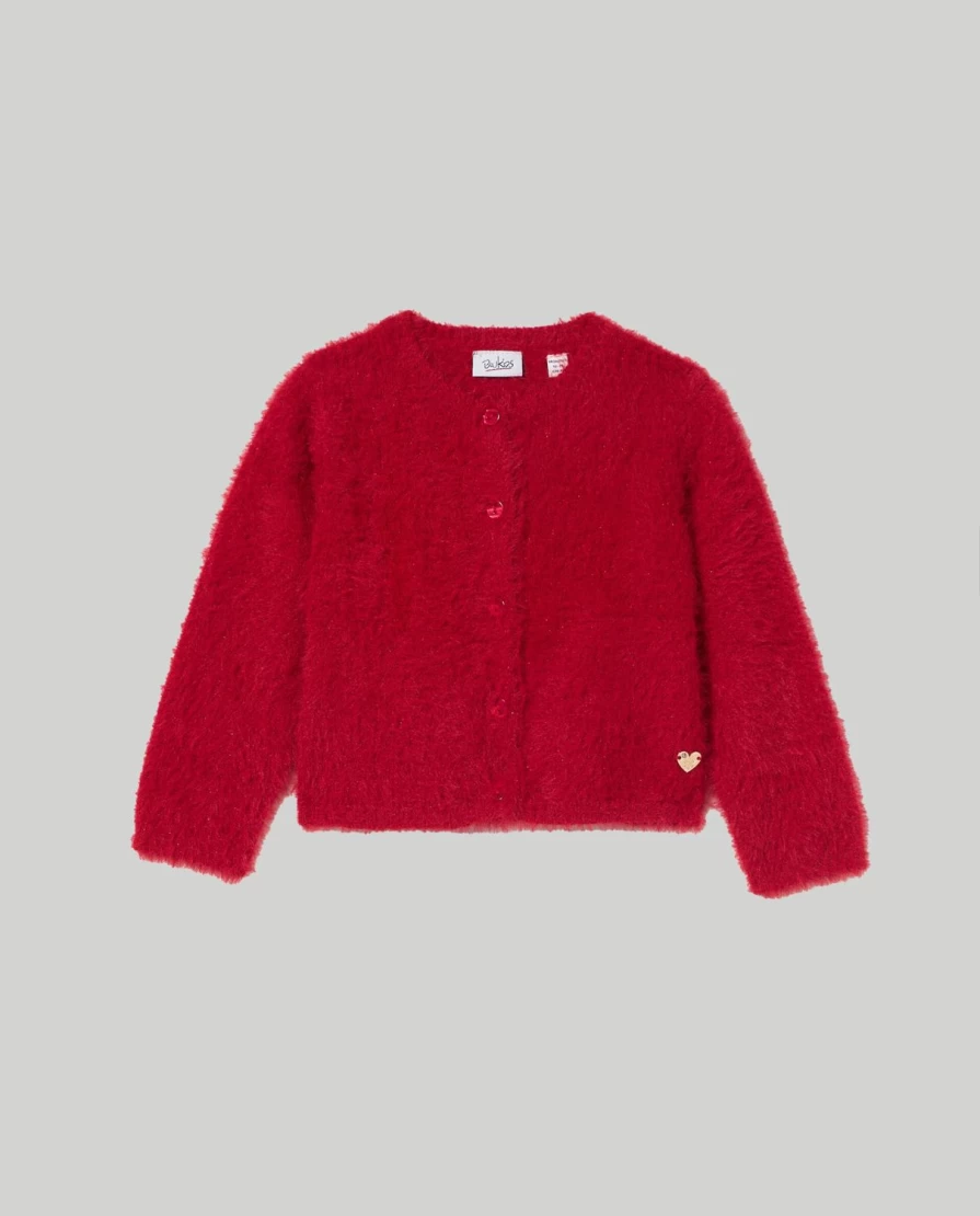 Blukids Newborn Faux Fur Cardigan - Soft Cozy Baby Outerwear for Infants
