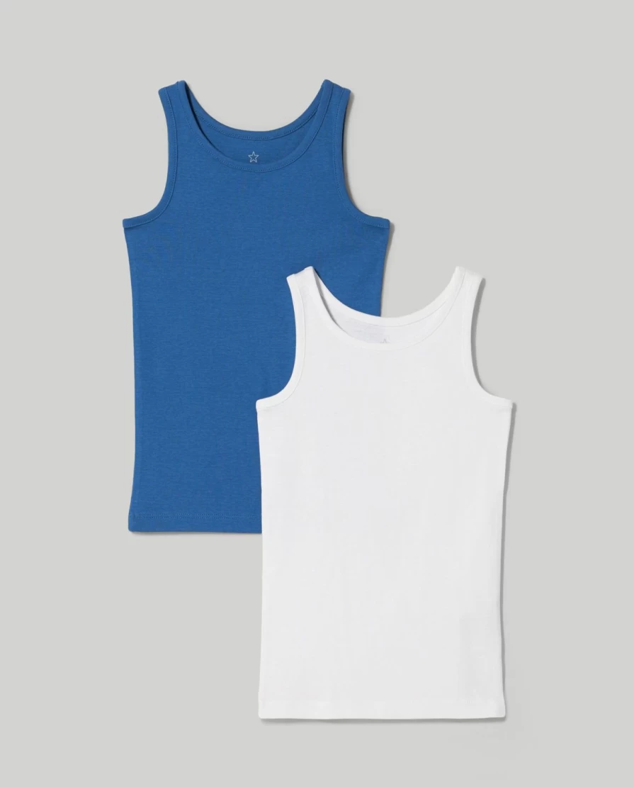 "Blukids 3-Pack Soft Pure Cotton Tank Tops for Kids – Comfortable Children’s Undershirts"