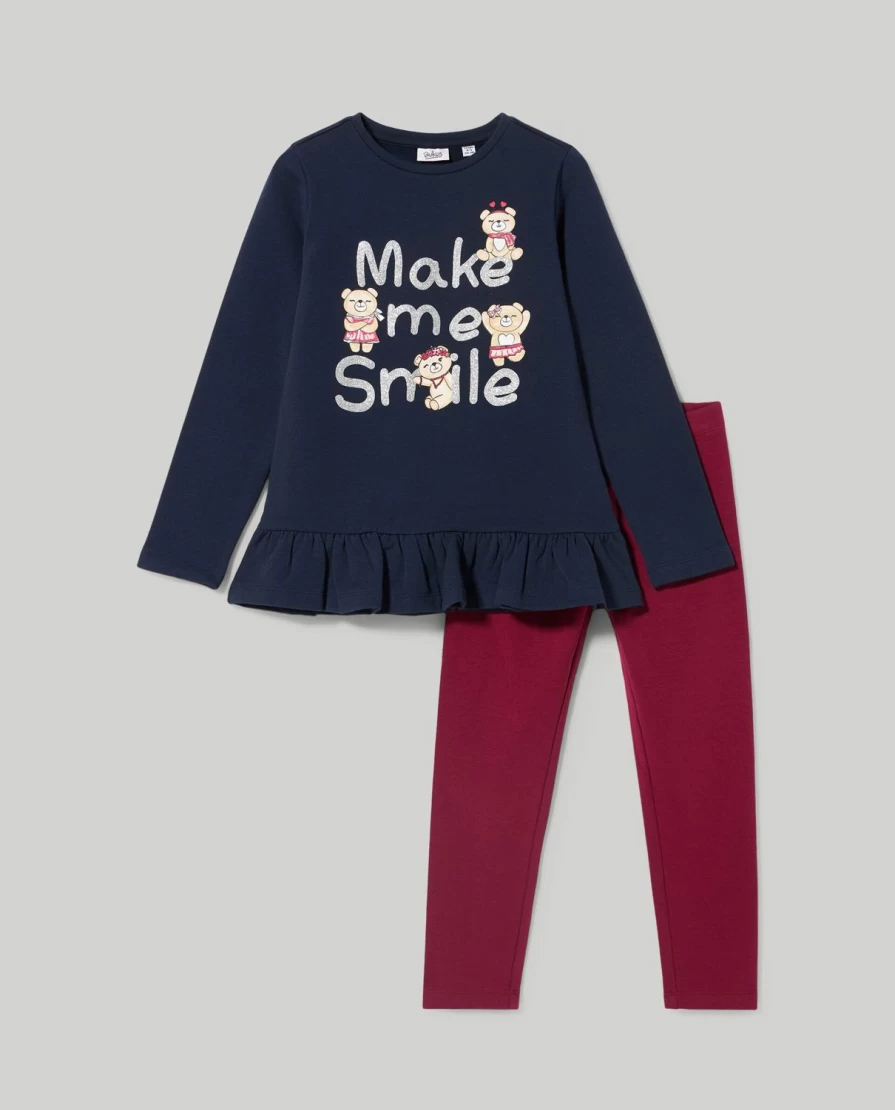 Blukids Girls' Soft Brushed Fleece Jogging Set - Cozy Kids Activewear Outfit