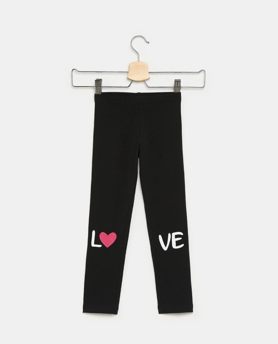 "Blukids Girls' Stretch Cotton Printed Leggings for Children"