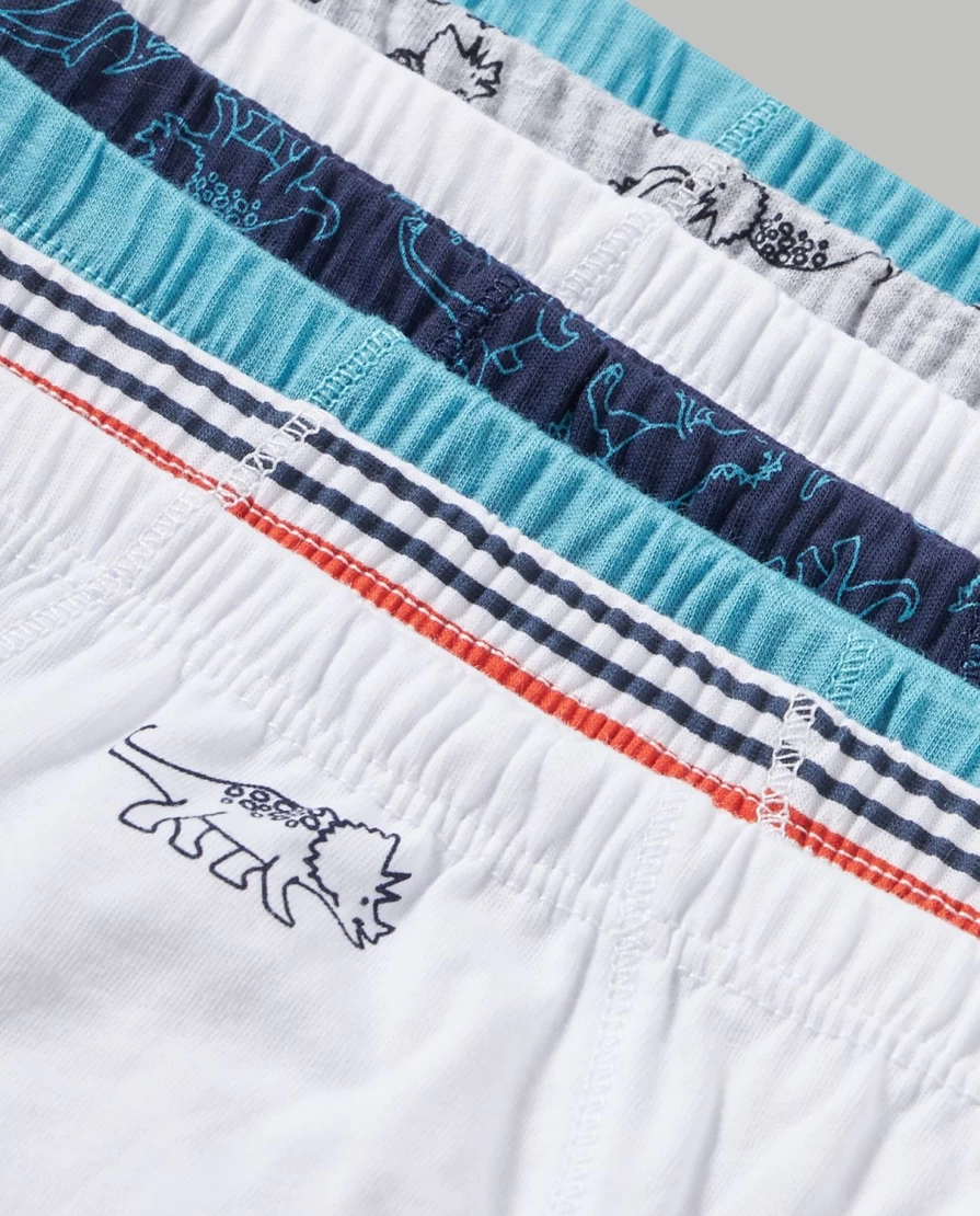 "Blukids 7-Pack Soft Pure Cotton Underwear for Kids - Comfortable Children's Briefs"