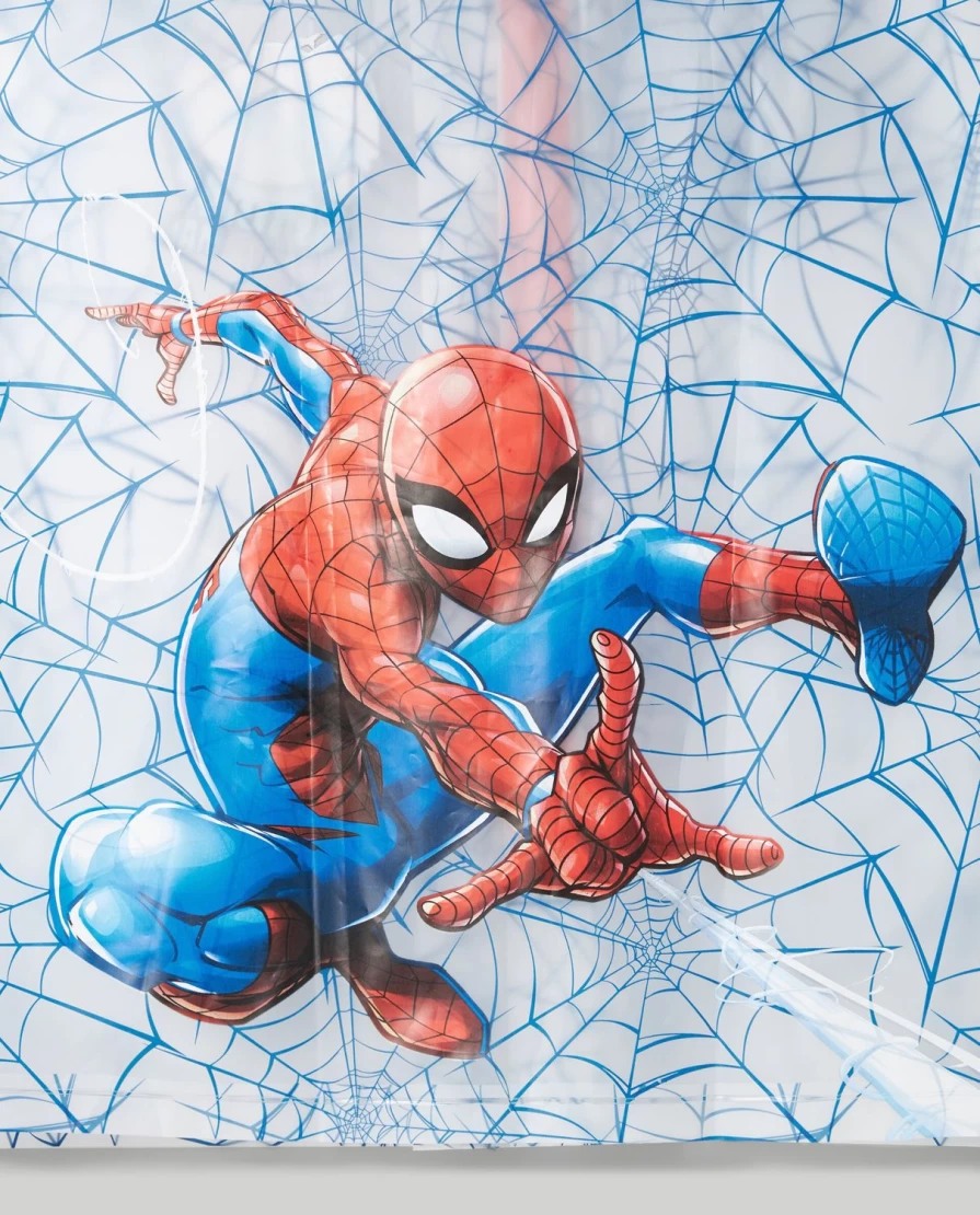 Blukids Spider-Man Kids Waterproof Rain Poncho for Children, Lightweight Hooded Cape for Outdoor Play