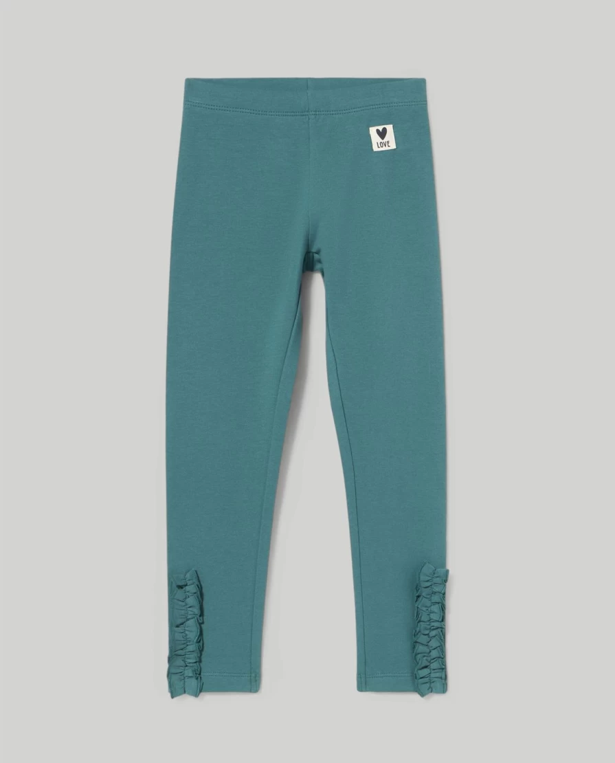"Blukids Girls' Stretch Cotton Leggings with Fun Patches - Comfortable Kids' Pants"