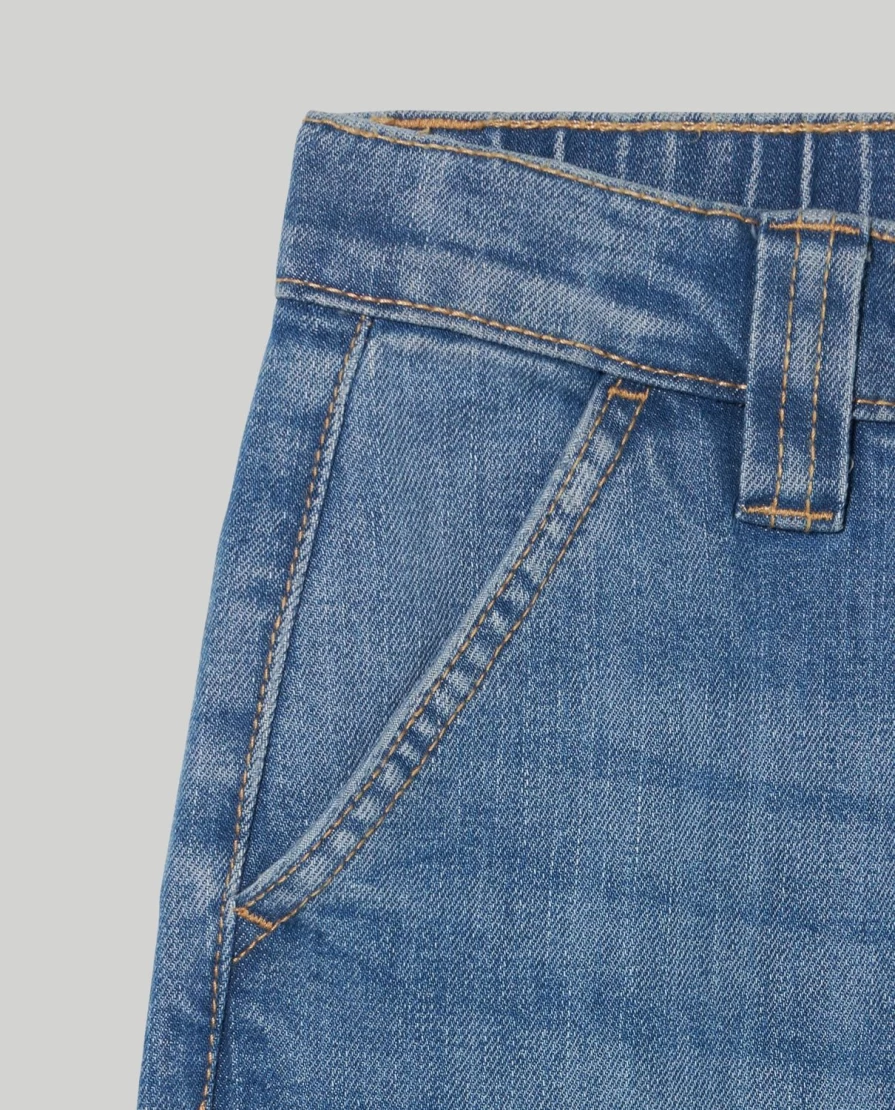 Blukids Youth Stretch Denim Cargo Pants for Boys