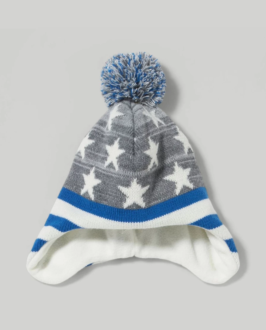 Blukids Children's Jacquard Tricot Cap - Stylish & Comfortable Knit Hat for Kids