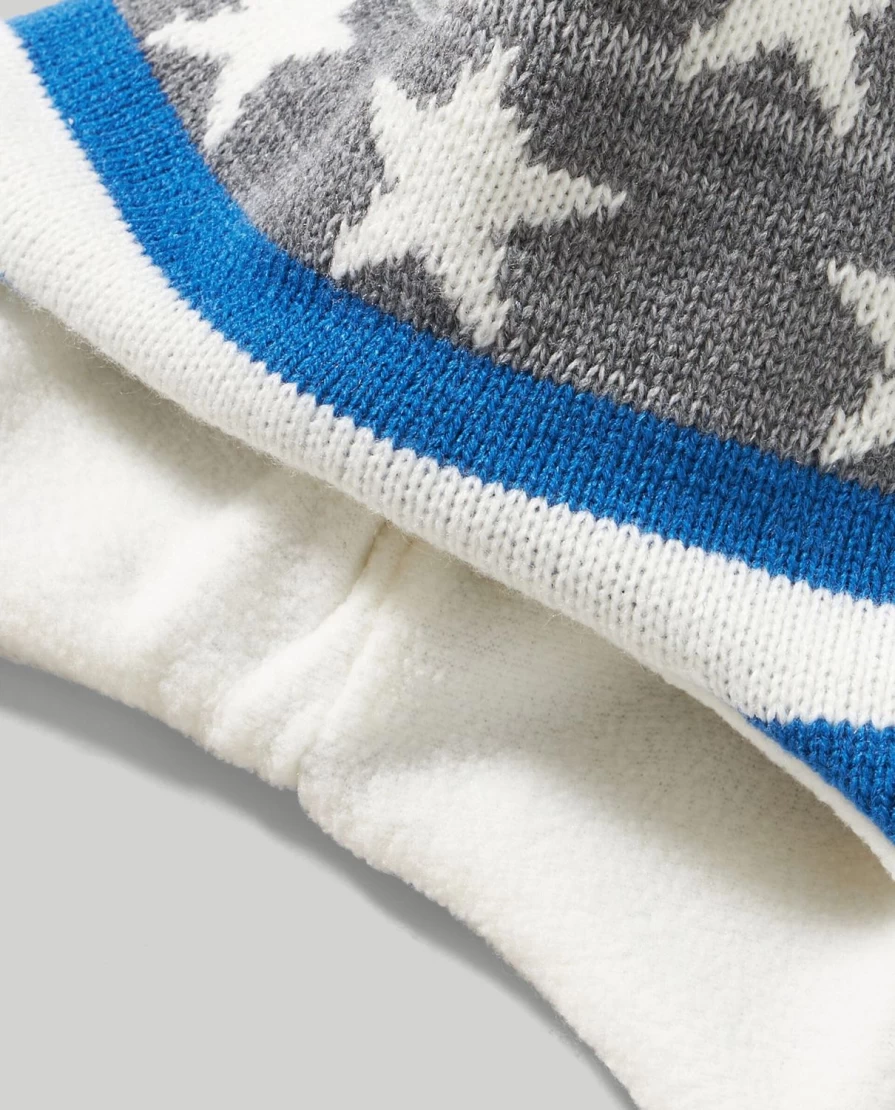 Blukids Children's Jacquard Tricot Cap - Stylish & Comfortable Knit Hat for Kids