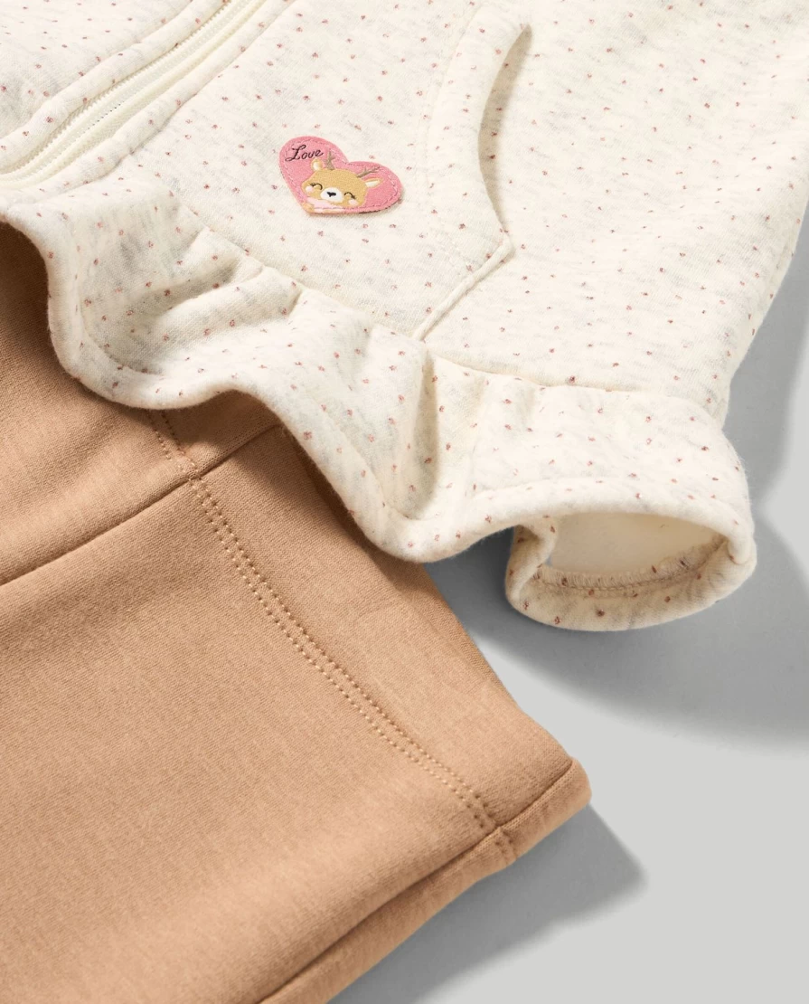 Blukids Newborn Baby Print Jogging Set - Soft Cotton Comfort Outfit for Infants