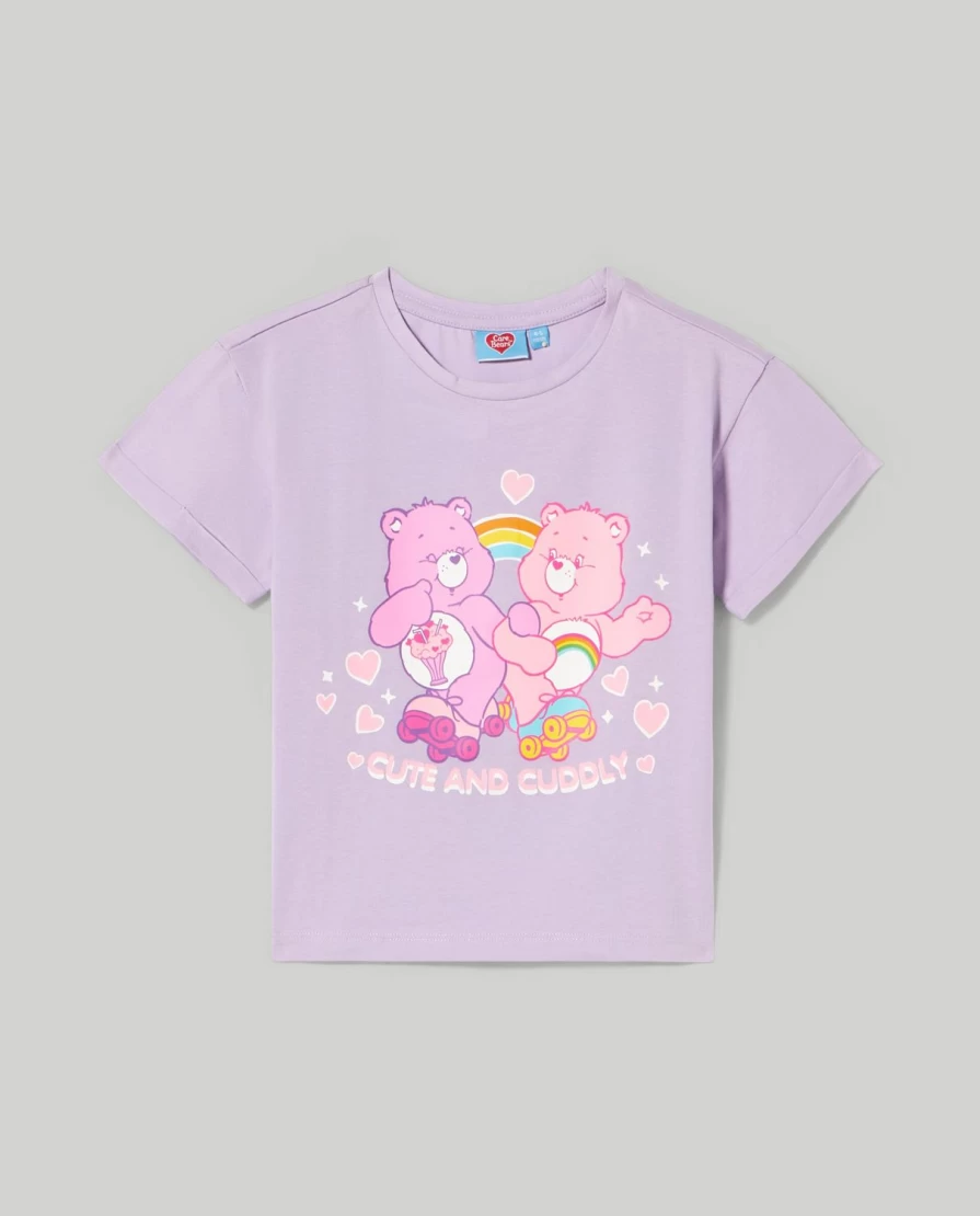 "Blukids Girls' Printed Pure Cotton T-Shirt | Soft & Comfortable Kids Tee"