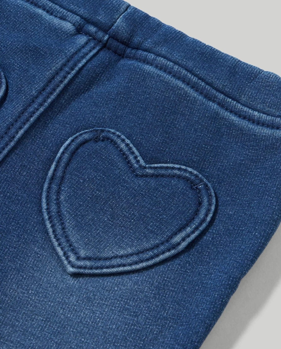 Blukids Newborn Baby Girl Denim Jeans - Soft Stretch Comfort Pants