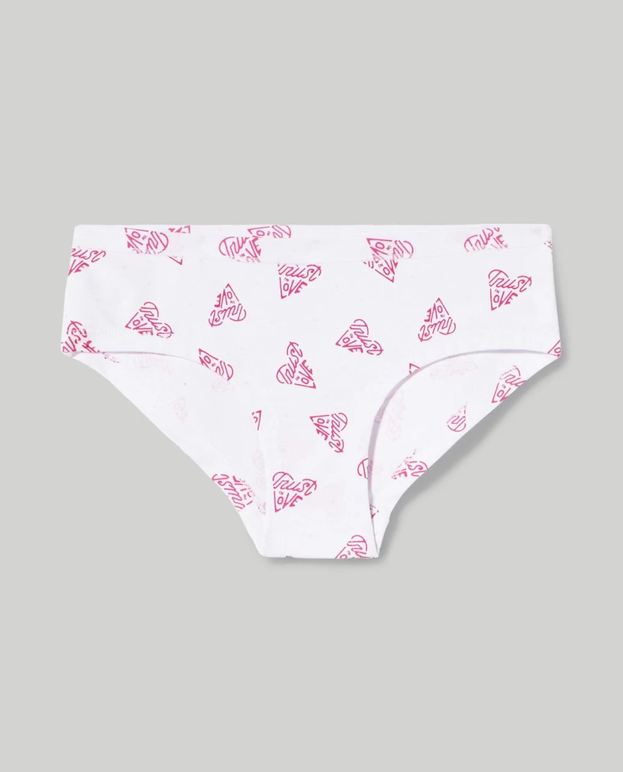 Blukids Youth Girls Cotton Underwear 3-Pack Waist Briefs Soft Comfortable