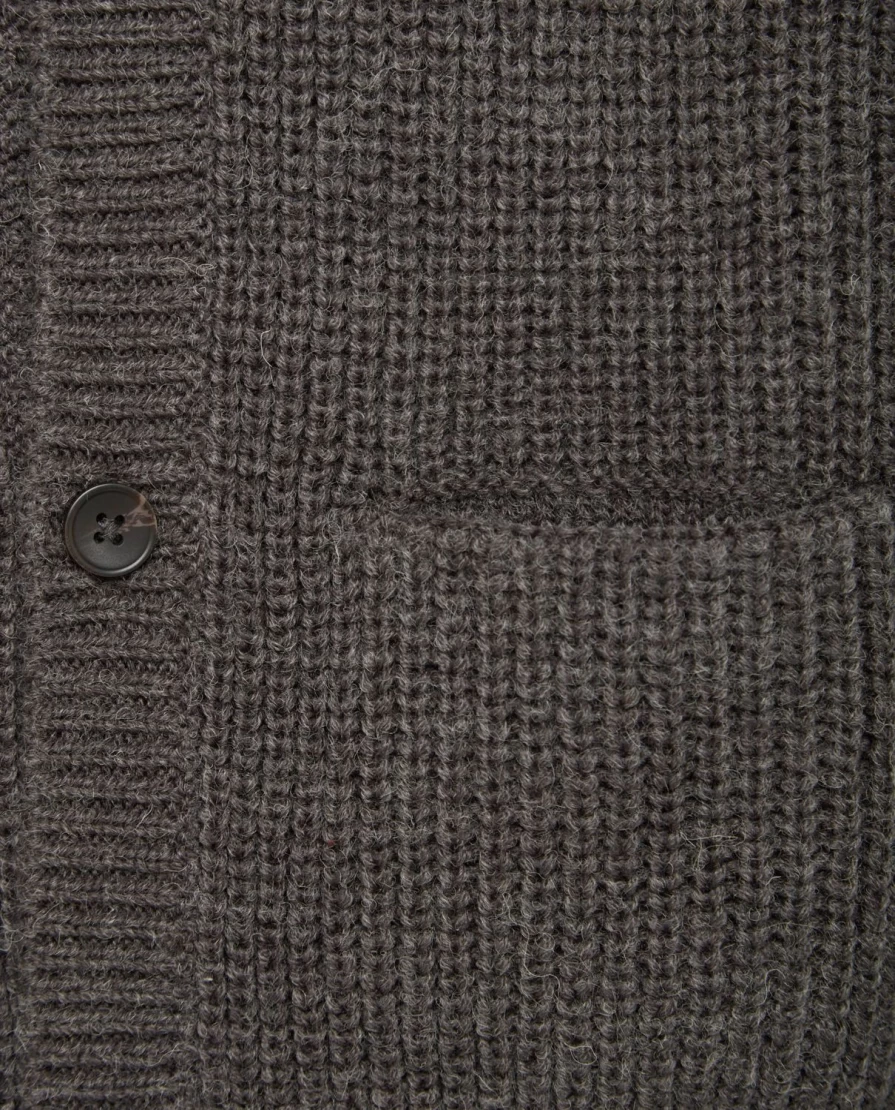 "Blukids Boys' Wool Blend Hooded Cardigan for Children – Warm & Cozy"