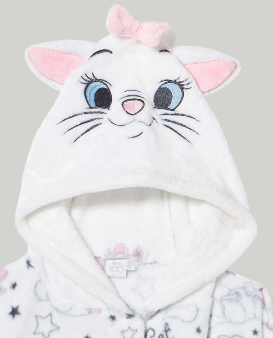 Blukids Girls Fleece Dressing Gown - Soft Cozy Kids Robe for Children
