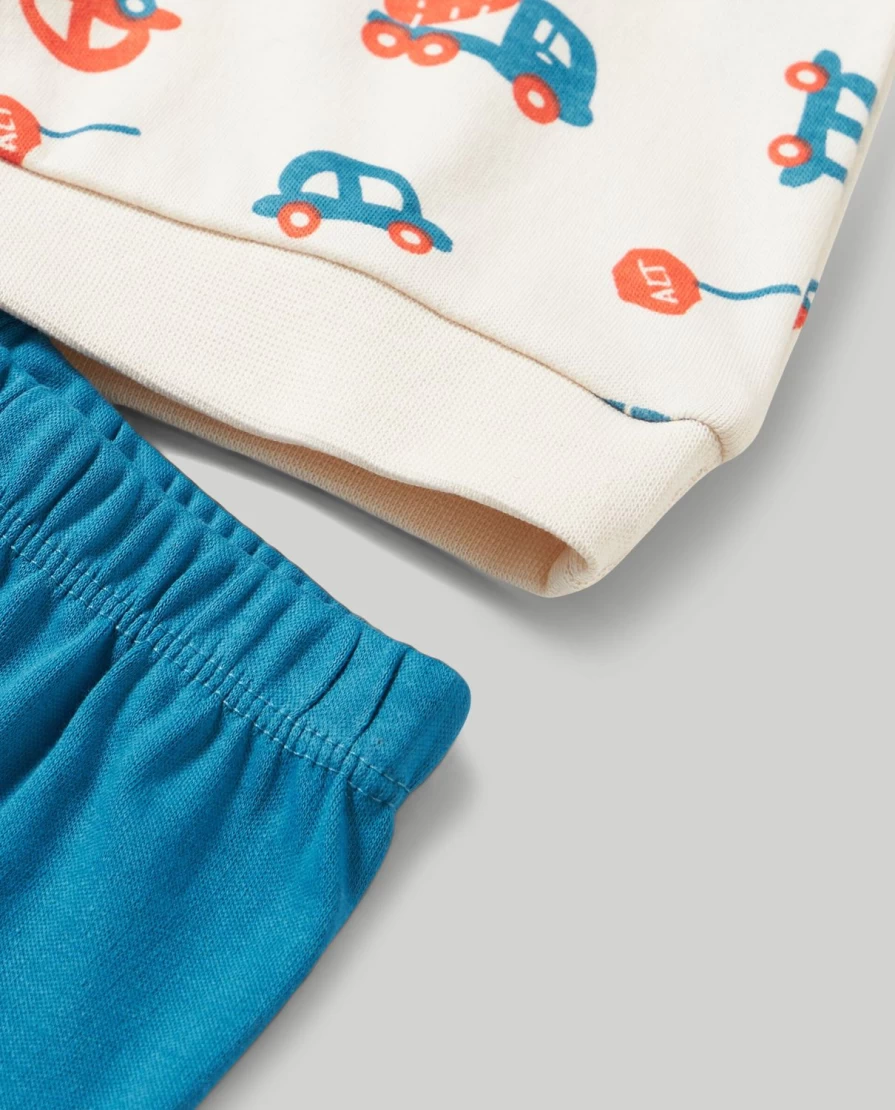Blukids Newborn 100% Pure Cotton Long Pajamas for Baby Boys & Girls
