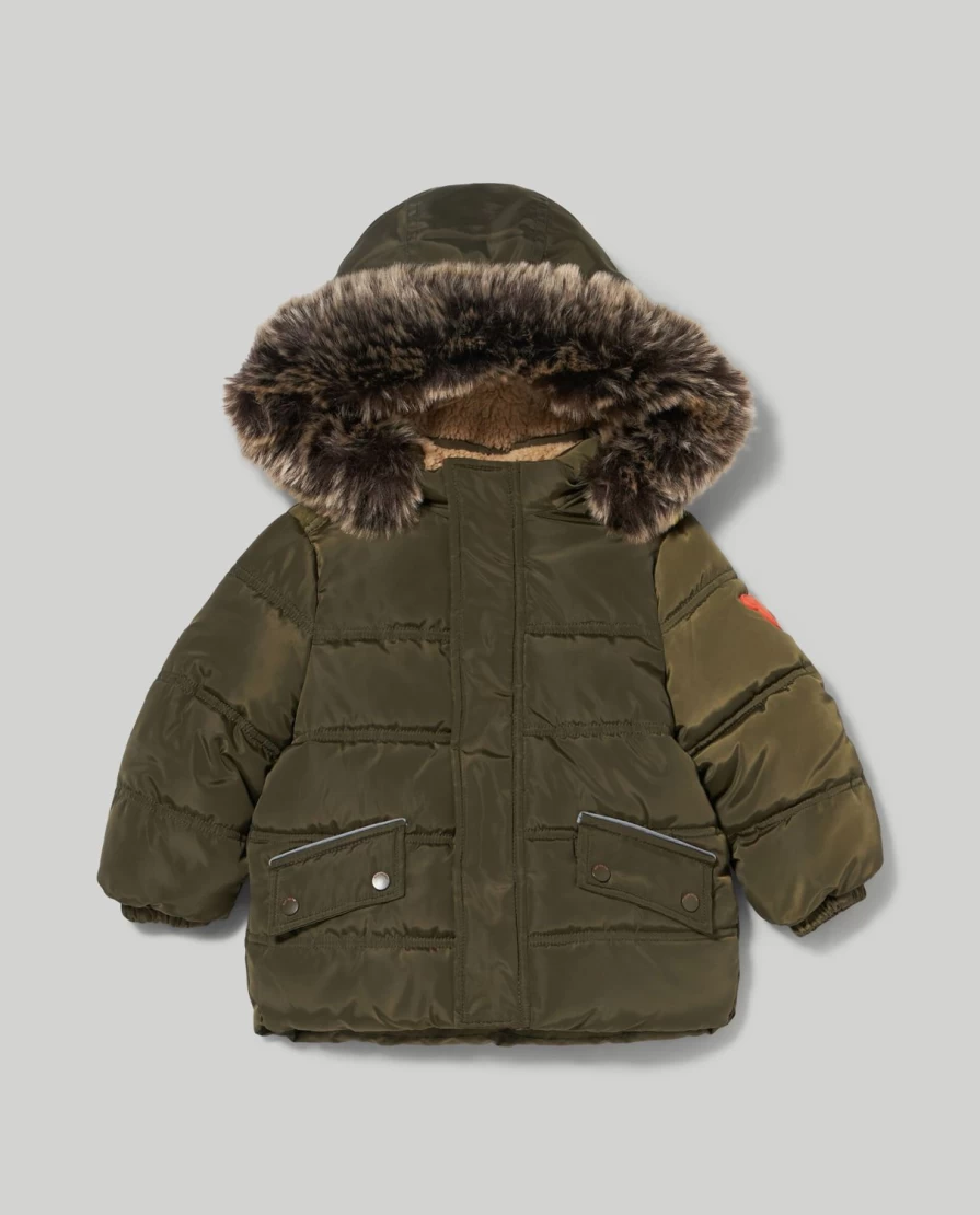 Blukids Newborn Baby Padded Jacket - Warm Cozy Winter Outerwear for Infants