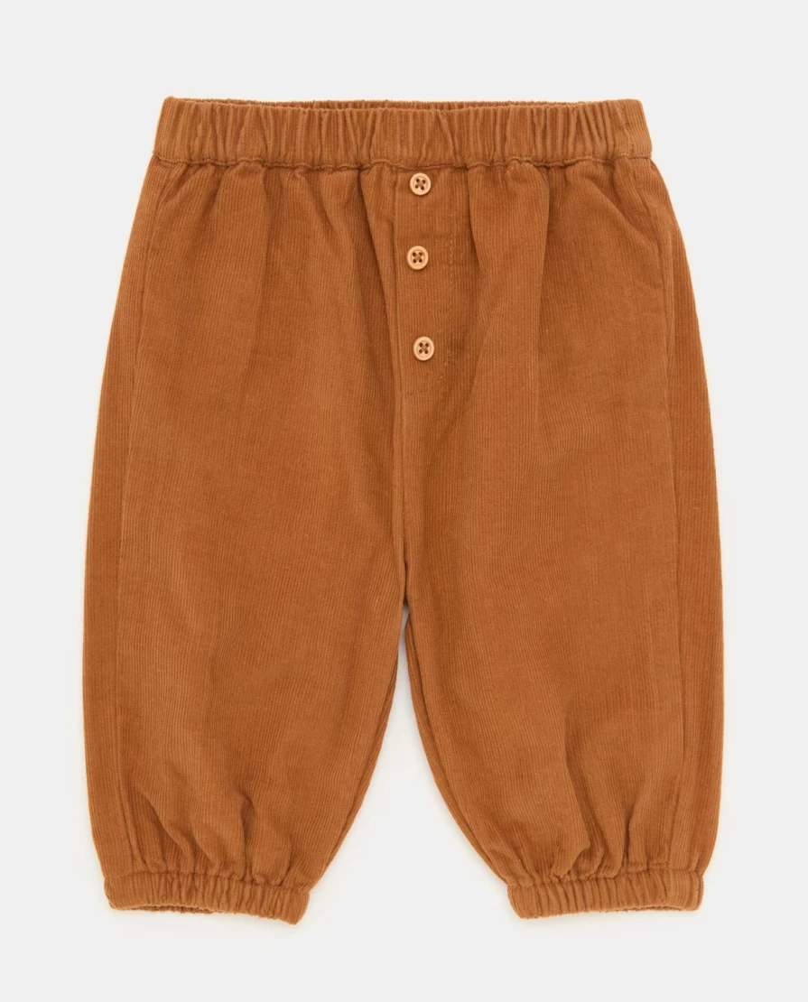 "Blukids Newborn Pure Cotton Ribbed Trousers – Soft & Comfortable Baby Pants"
