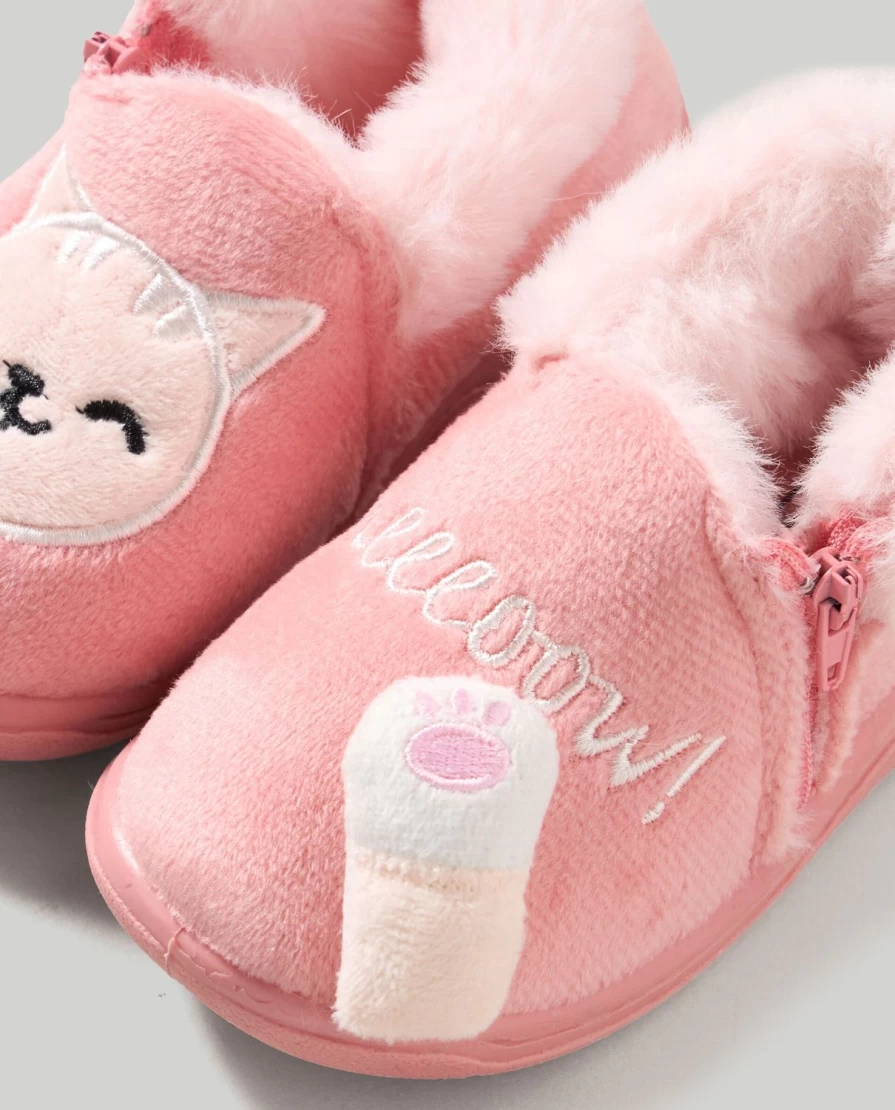 Blukids Children's Zip-Up Slippers - Comfortable & Stylish Kids Footwear
