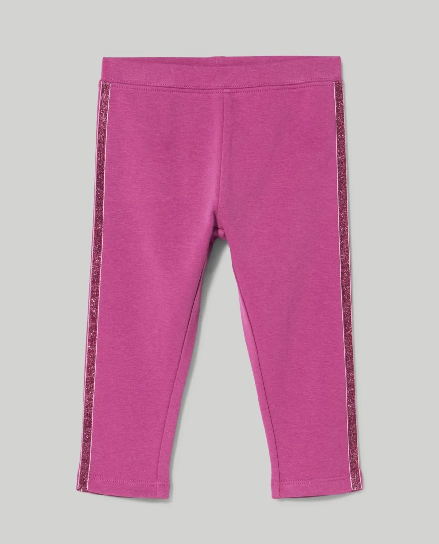 "Blukids Newborn Glitter Stretch Cotton Leggings for Baby Girls"