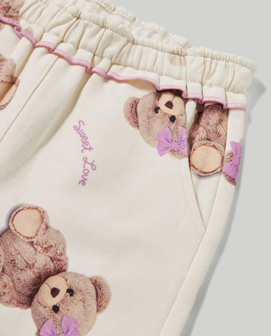 Blukids Newborn Baby Girl Soft Stretch Cotton Trousers for 0-3 Months