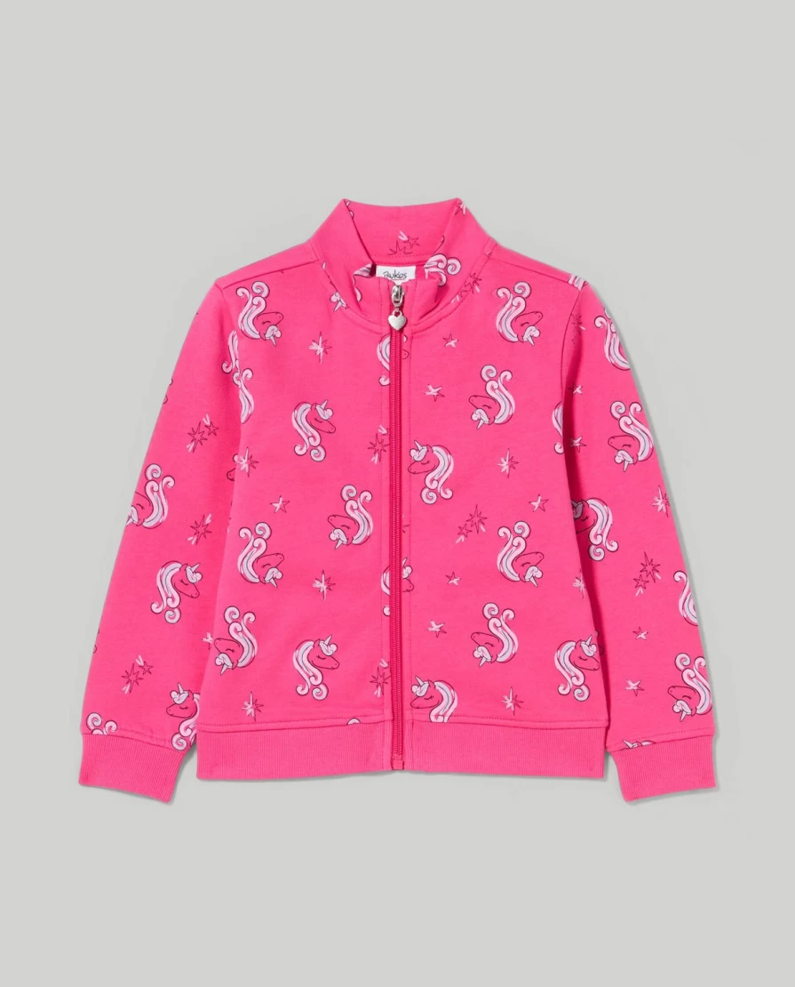 "Blukids Girls' Soft Brushed Cotton Sweatshirt for Children"