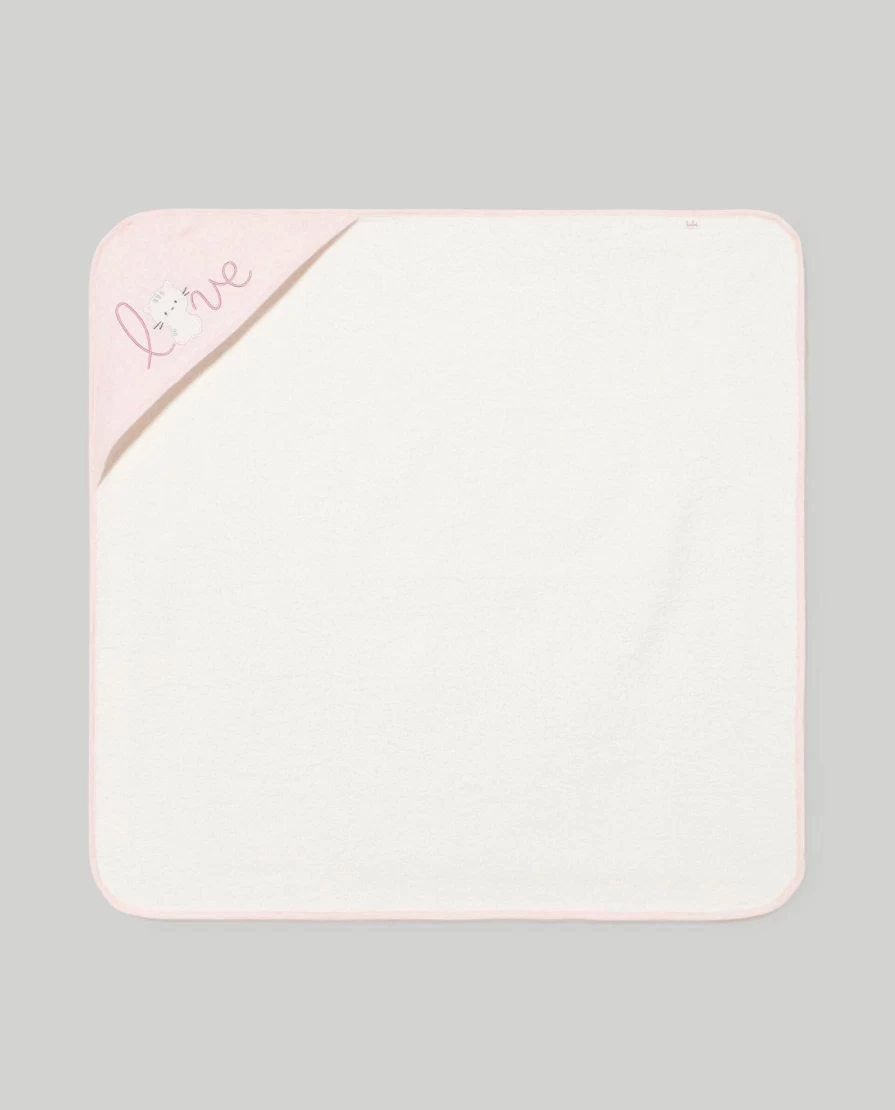 Blukids 100% Cotton Baby Terry Towel for Newborns - Soft and Absorbent Birth Towel for Infants