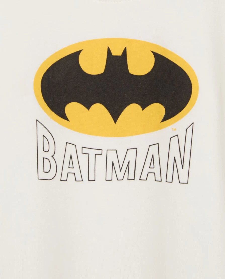 Blukids Boys Batman Cotton T-Shirt - Soft Jersey Tee for Kids