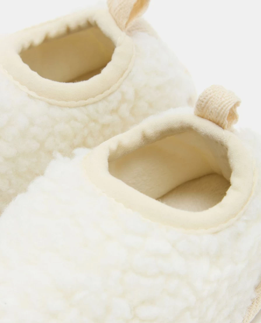 Blukids Newborn Sherpa Slippers - Soft & Cozy Baby Slippers for Infants