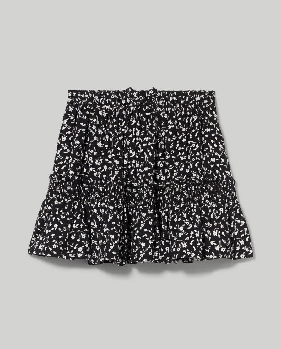 "Blukids Girls' Pure Viscose Skirt – Soft & Comfortable Children's Wear"