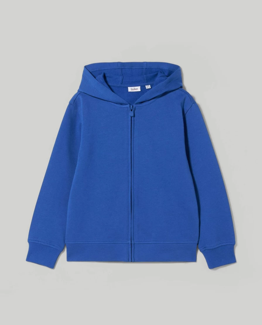 Blukids Children's Zip-Up Hooded Sweatshirt - Cozy Kids Pullover with Front Pocket