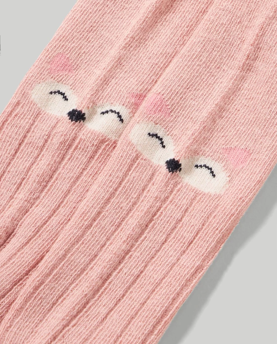 Blukids Newborn Baby Girls Jacquard Tights - Soft & Stylish Leggings for Infants
